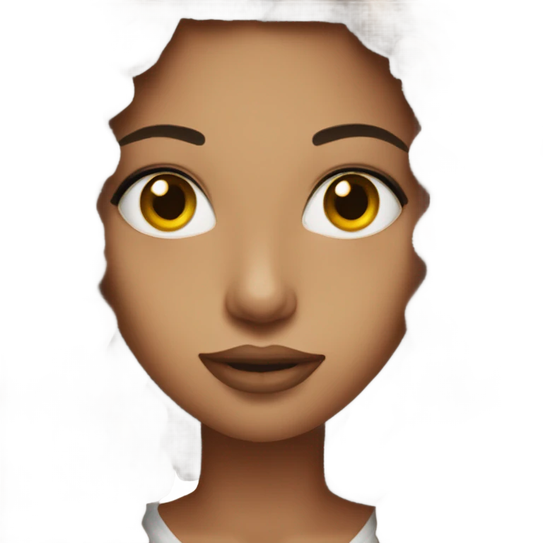 brunette pretty baddie emoji