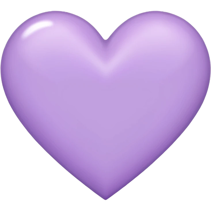 Now a pastel purple hear emoji