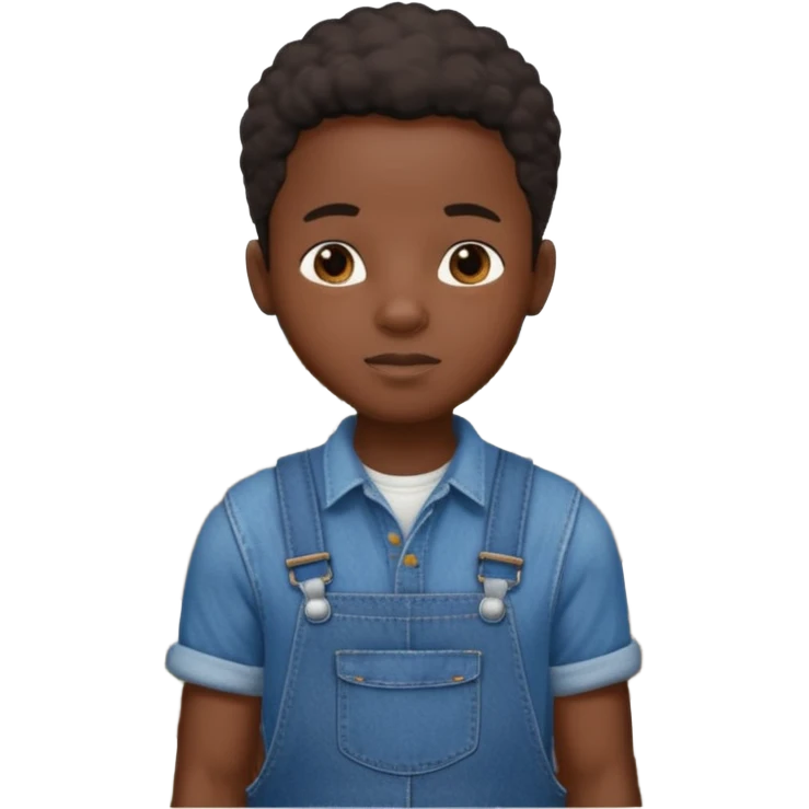 Black kid in cotton field emoji