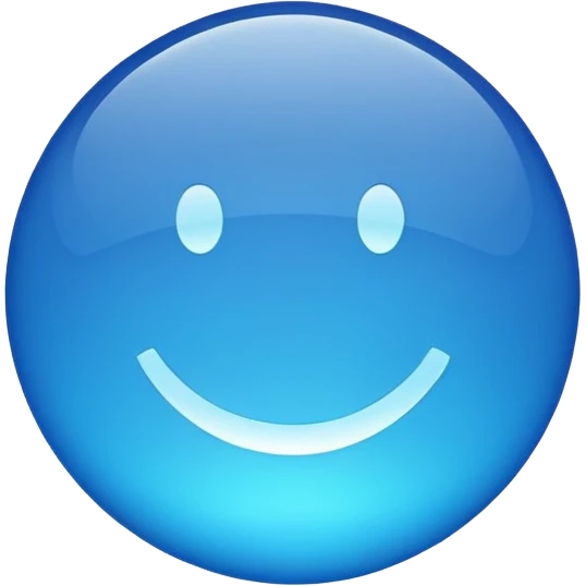 blue pinpoint emoji