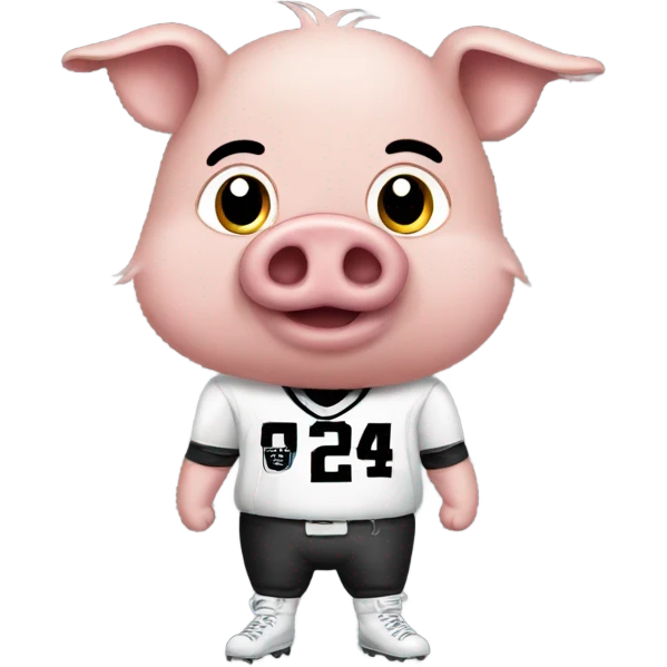 Pig with raiders jeremsey emoji