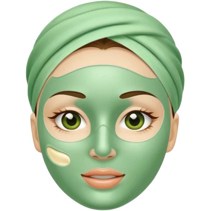 Skincare mask emoji