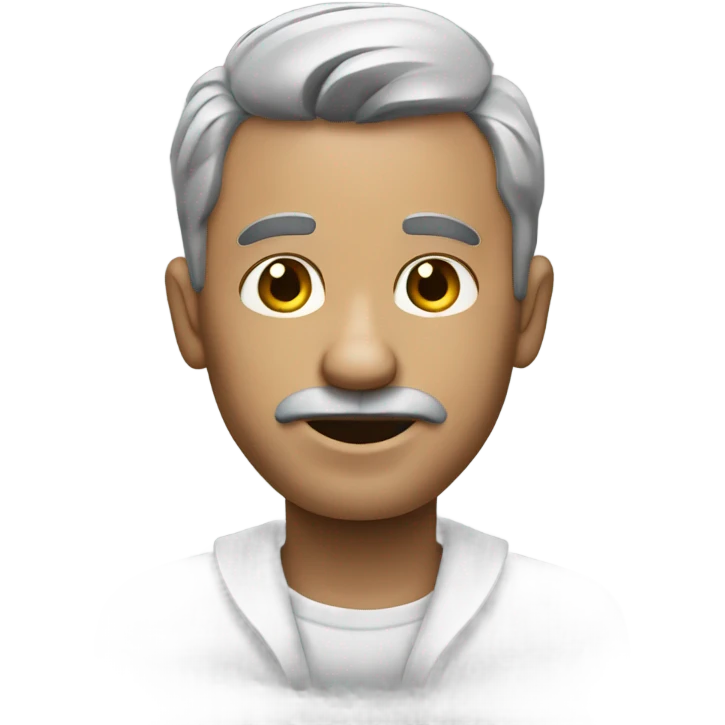 Un hombre con gripa  emoji