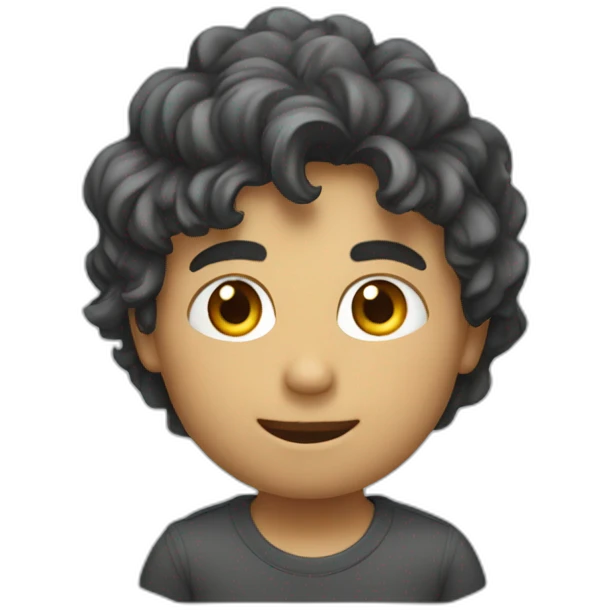 Garçon avec waves emoji