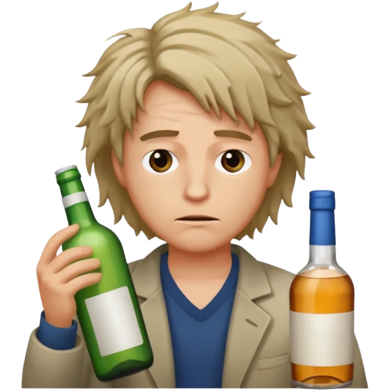 A person alcholic emoji