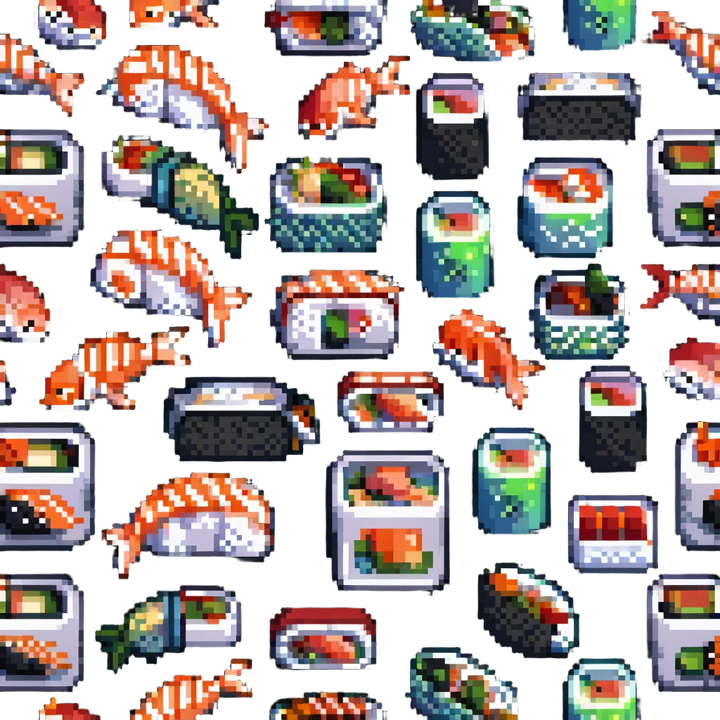 iridescent sushi emoji