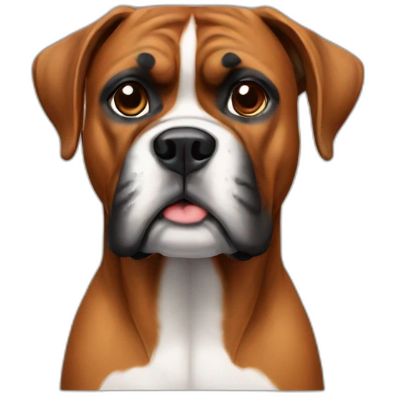 Boxer dog emoji