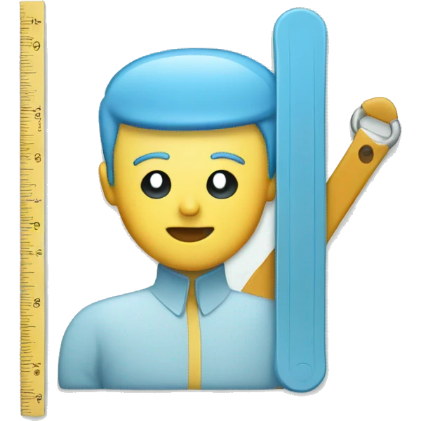 light blue ruler emoji