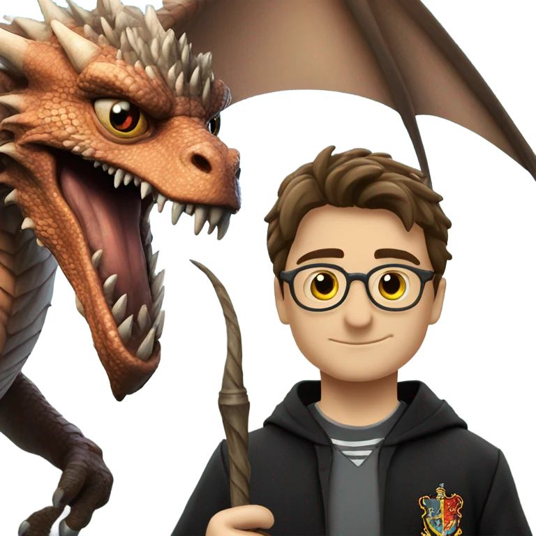 Harry Potter.Hungarian horn tail emoji