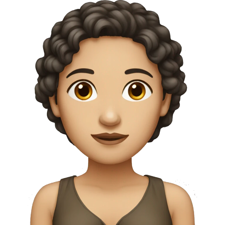Greek woman dark hair long emoji
