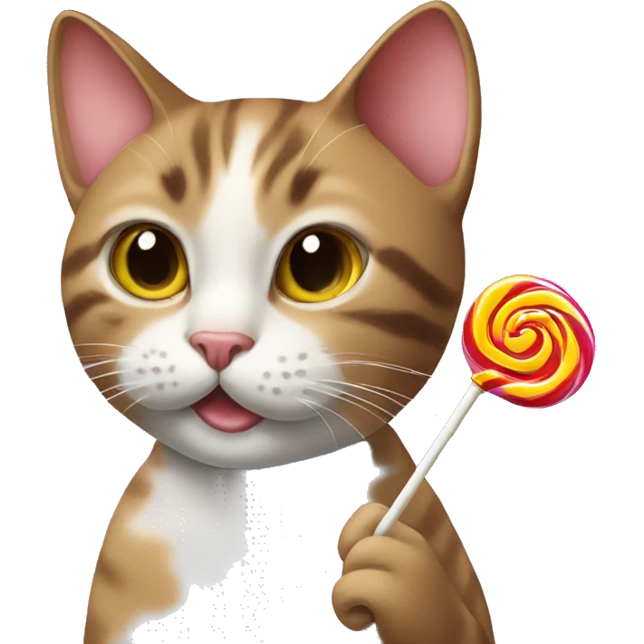 Cat with lollipop  emoji