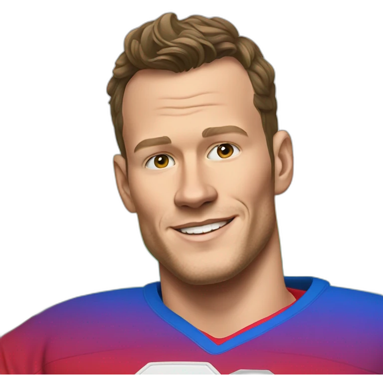 Jonathan Toews sitting on rainbow couch emoji