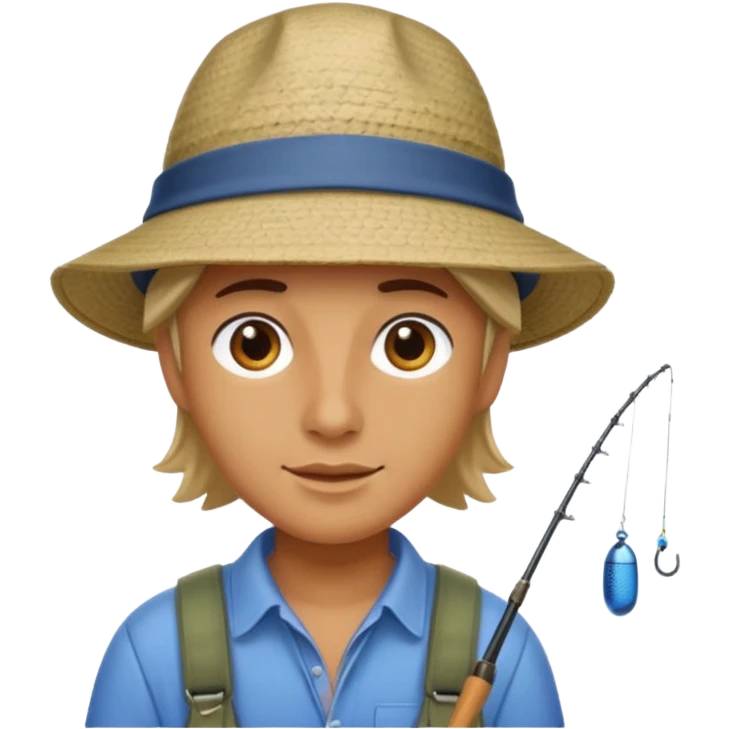 Someone fishing. emoji