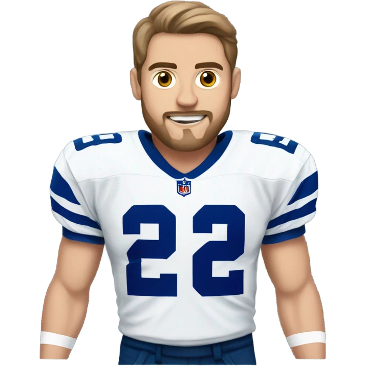 Josh Blankenship wearing cowboys jersey emoji