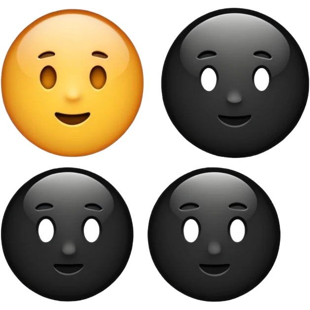 Make to round circles and one long line emoji