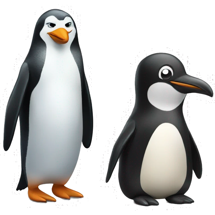 penguin and penguin emoji