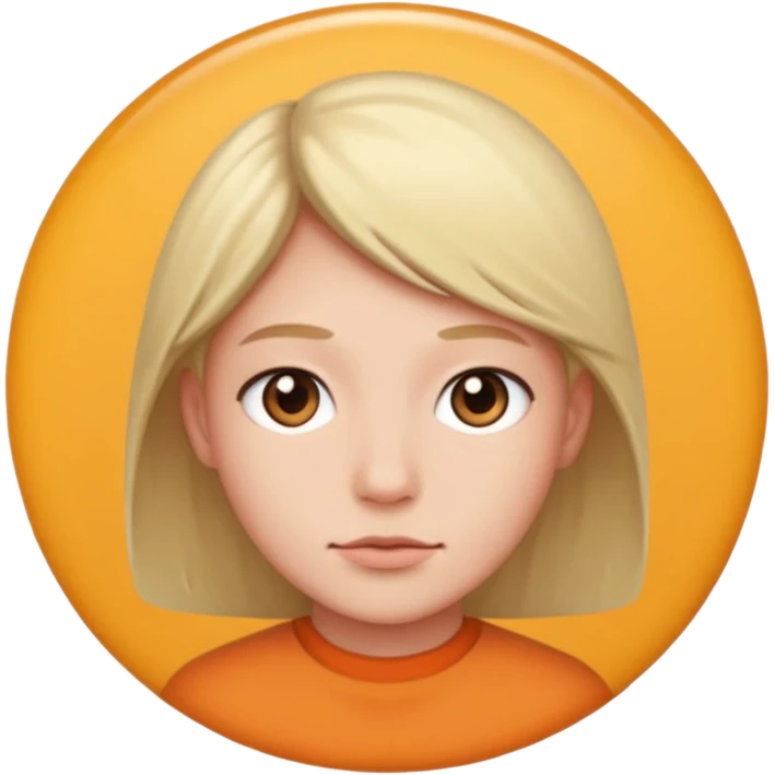 un personnage de face dans un rond en mode photo de profil emoji