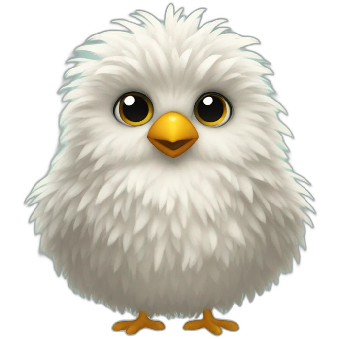 Fluffy bird emoji