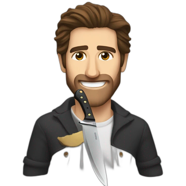 Jake Gyllenhaal knife hands emoji
