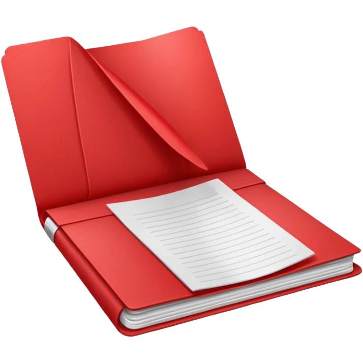 Office red document  emoji
