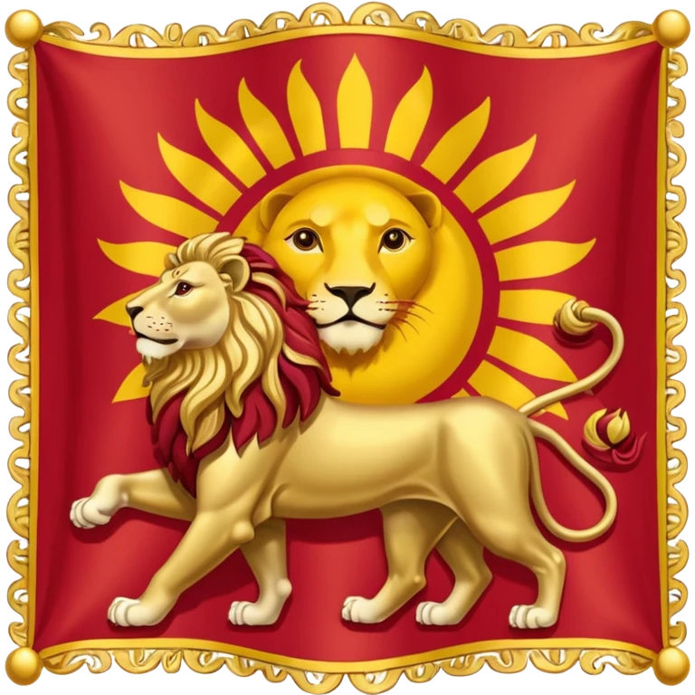 Lion and sun flag of imperial IranFlag of the Achaemenid Empire  emoji