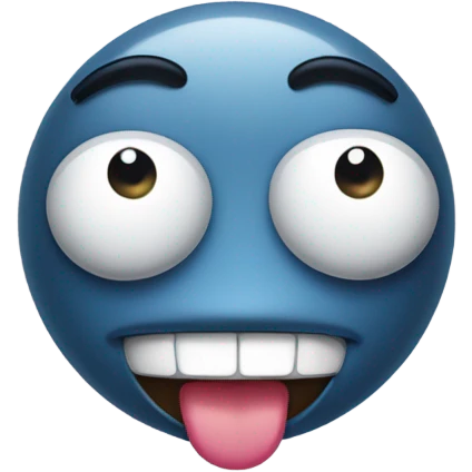 Funny face emoji