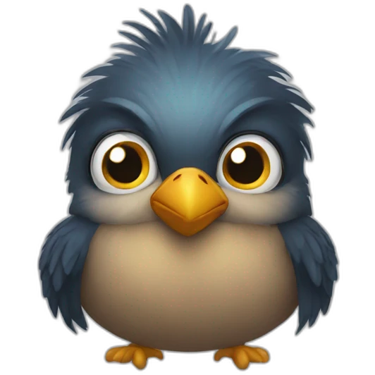 bird staring into your soul  emoji