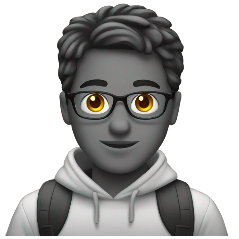 A student in the library emoji