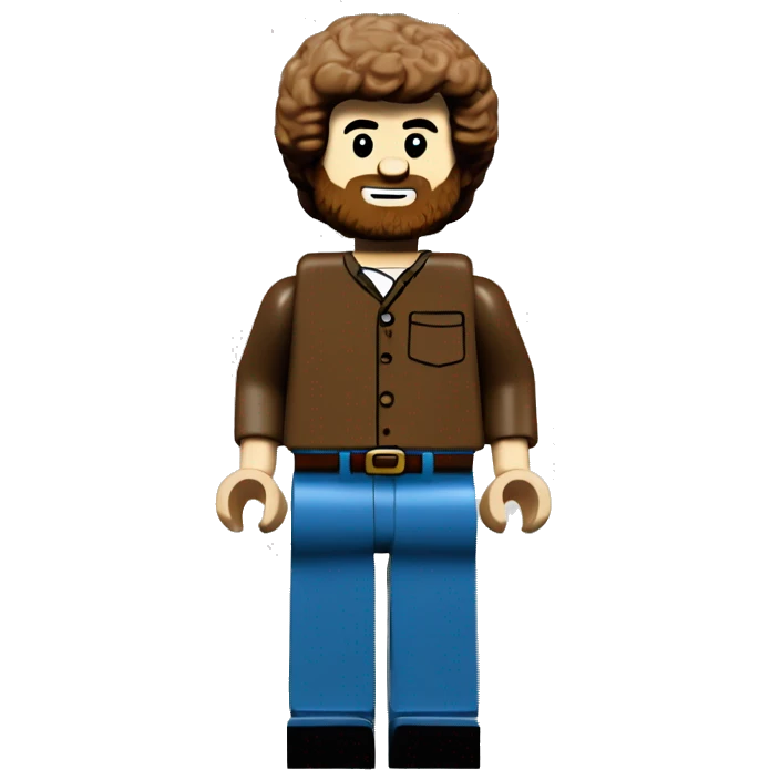 Bob Ross Lego Full body emoji