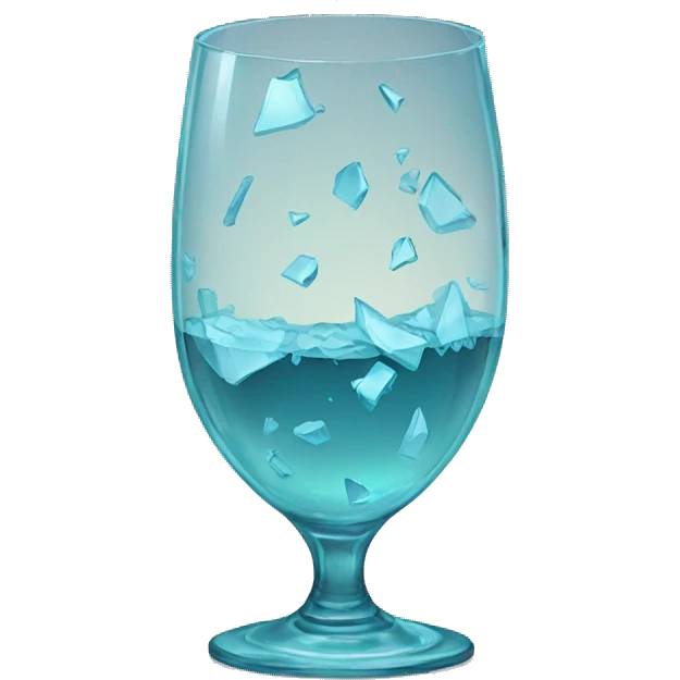 Broken glass  emoji
