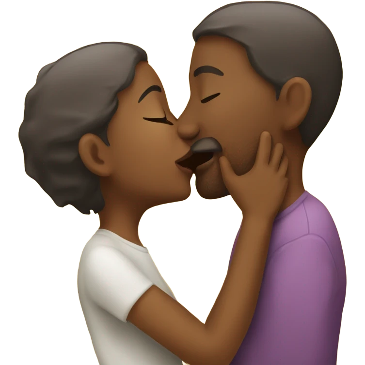 Giving a big kiss emoji