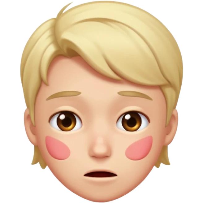 Blushing hard emoji