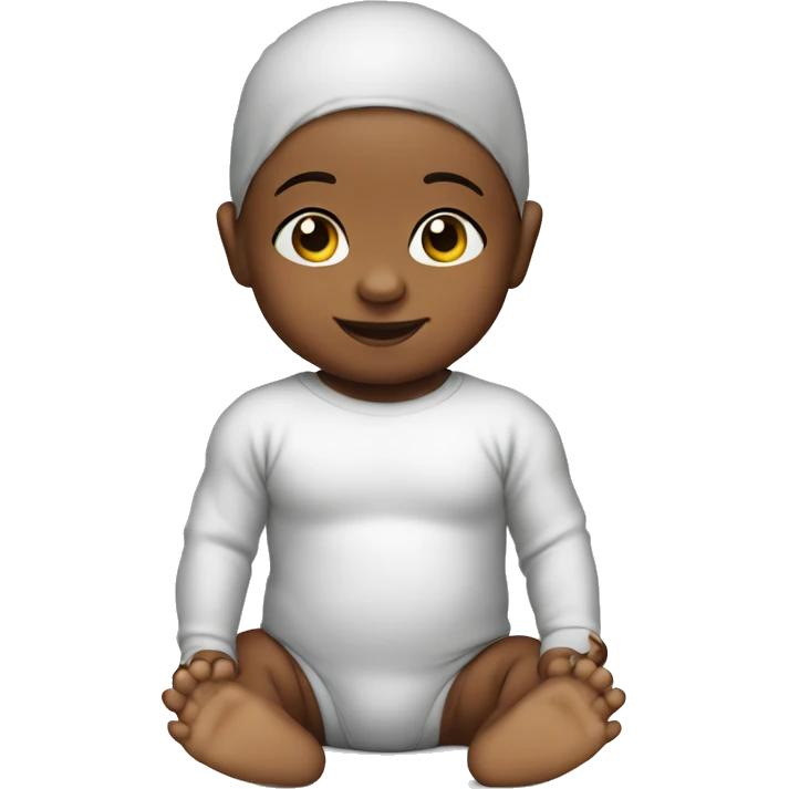 baby in long sleeve bodysuit emoji