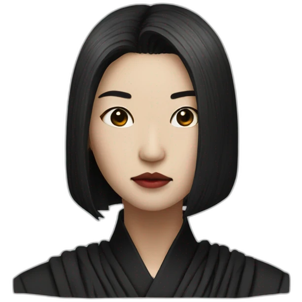hyperrealist asian sith emoji