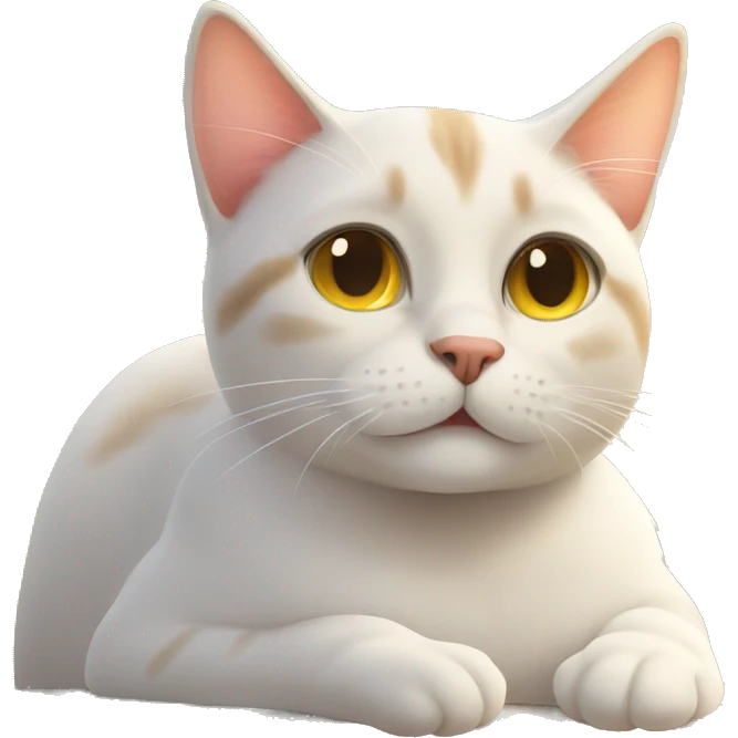 Cat enjoying the sun emoji