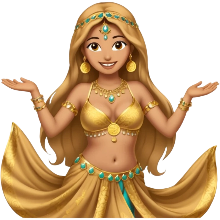 naked bellydancer with boobs bigger than her head emoji