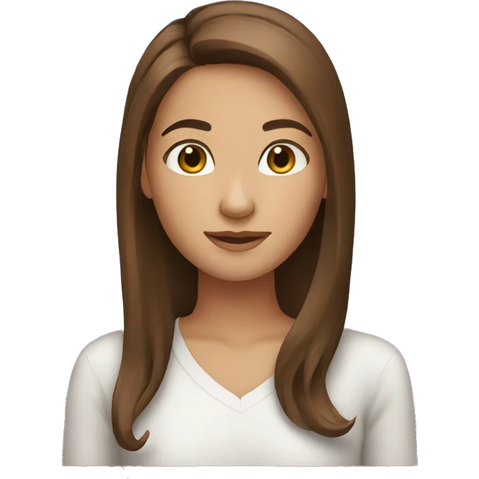 Brown hair girl 🤷‍♀️ emoji