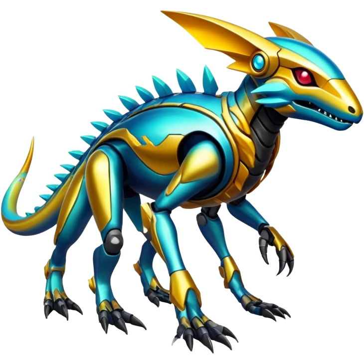  exotic tropical cyber-Protogen-Fakémon-Vernid-creature (full body) emoji