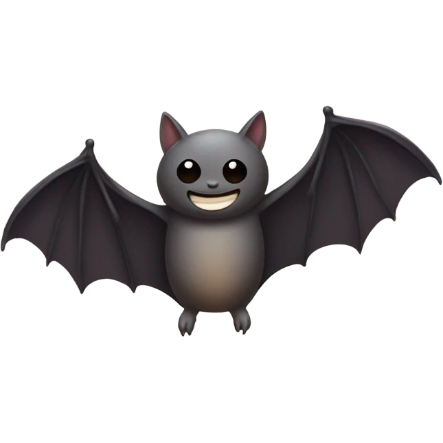 Bat giving a bat a hug emoji