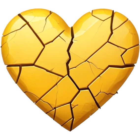 Yellow heart emoji 💔 emoji