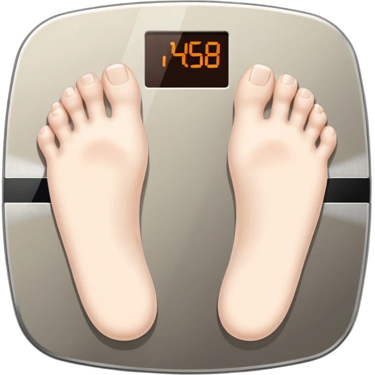 feet on scales emoji