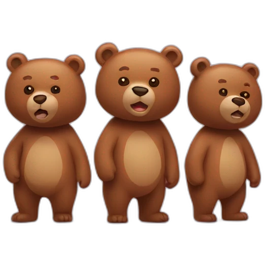 bears in queue emoji