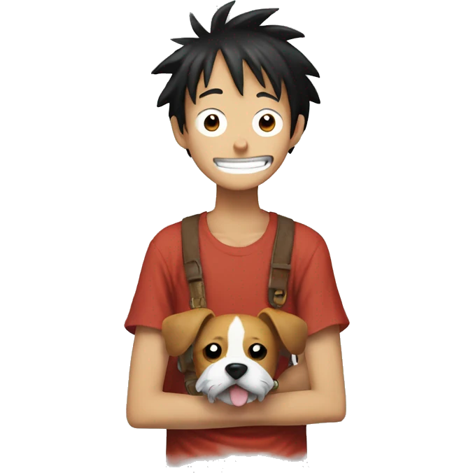 luffy wit dog emoji
