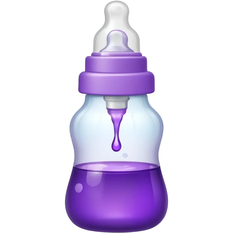 baby bottle with purple liquid emoji