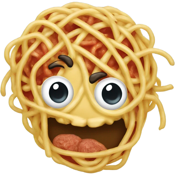 Spaghetti brains emoji