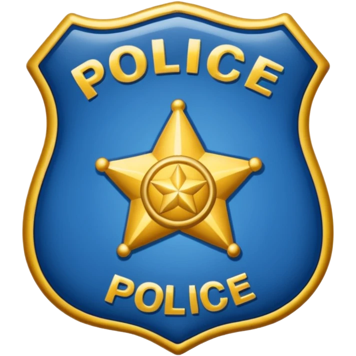 Police badge emoji