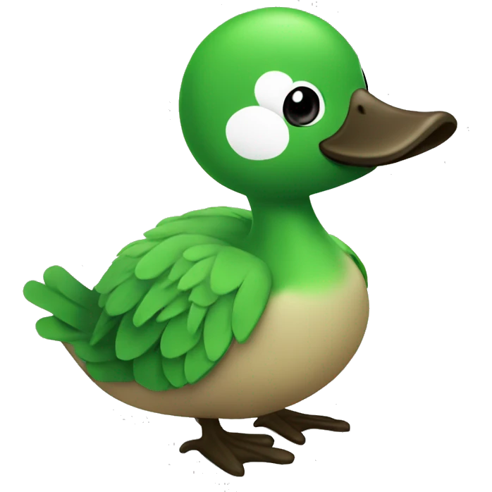 Pato verde emoji