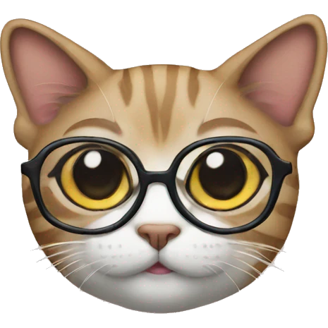 Cat with Glasses emoji