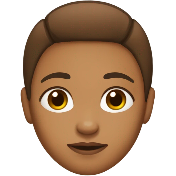 lightskin black girl with brown short straight hail  emoji