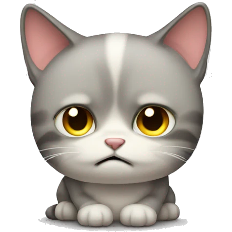 Sad cat emoji